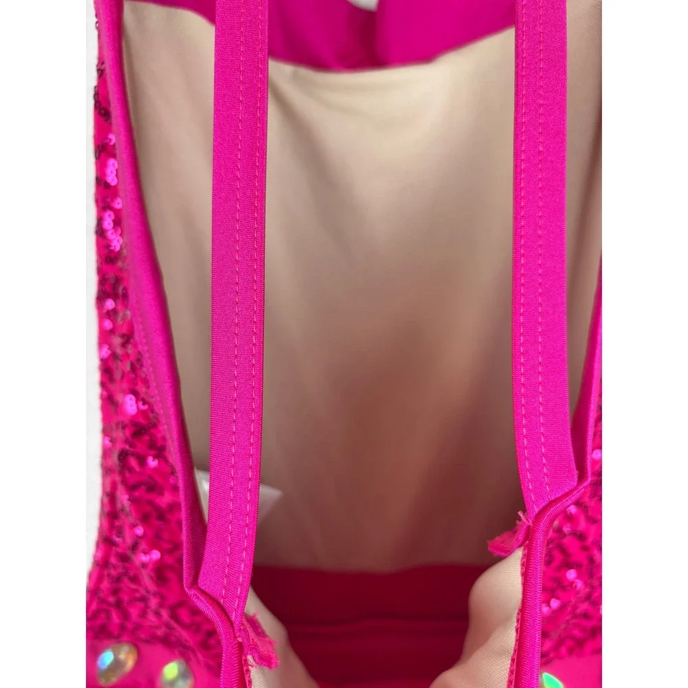 Weissman Dance Dress Girls XLC Sequin Rhinestone Performance‎ Costume